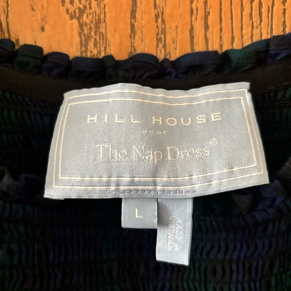 Hill House Blackwatch Tartan Athena Nap Dress Sz L NWOT - Picture 3 of 5